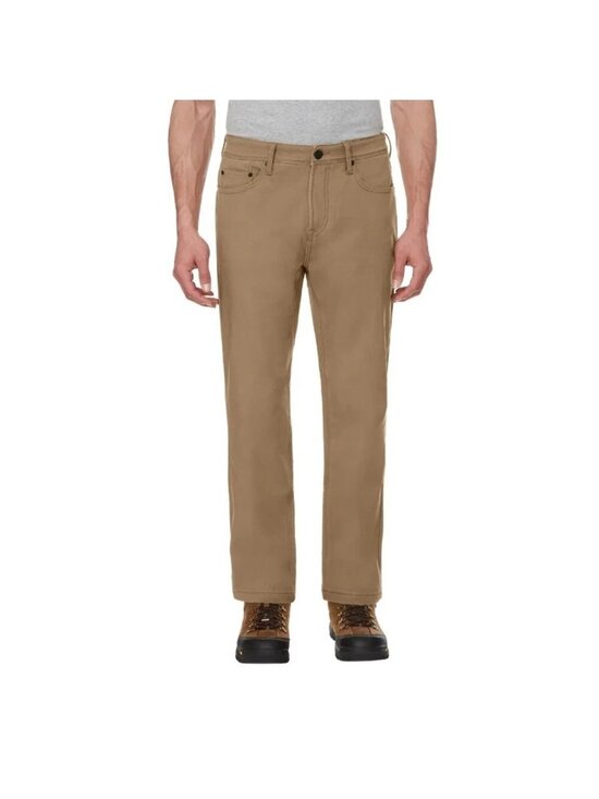 Caterpillar Men's 40x32 Fleece Lined Canvas Pants Tan Work wear M0951